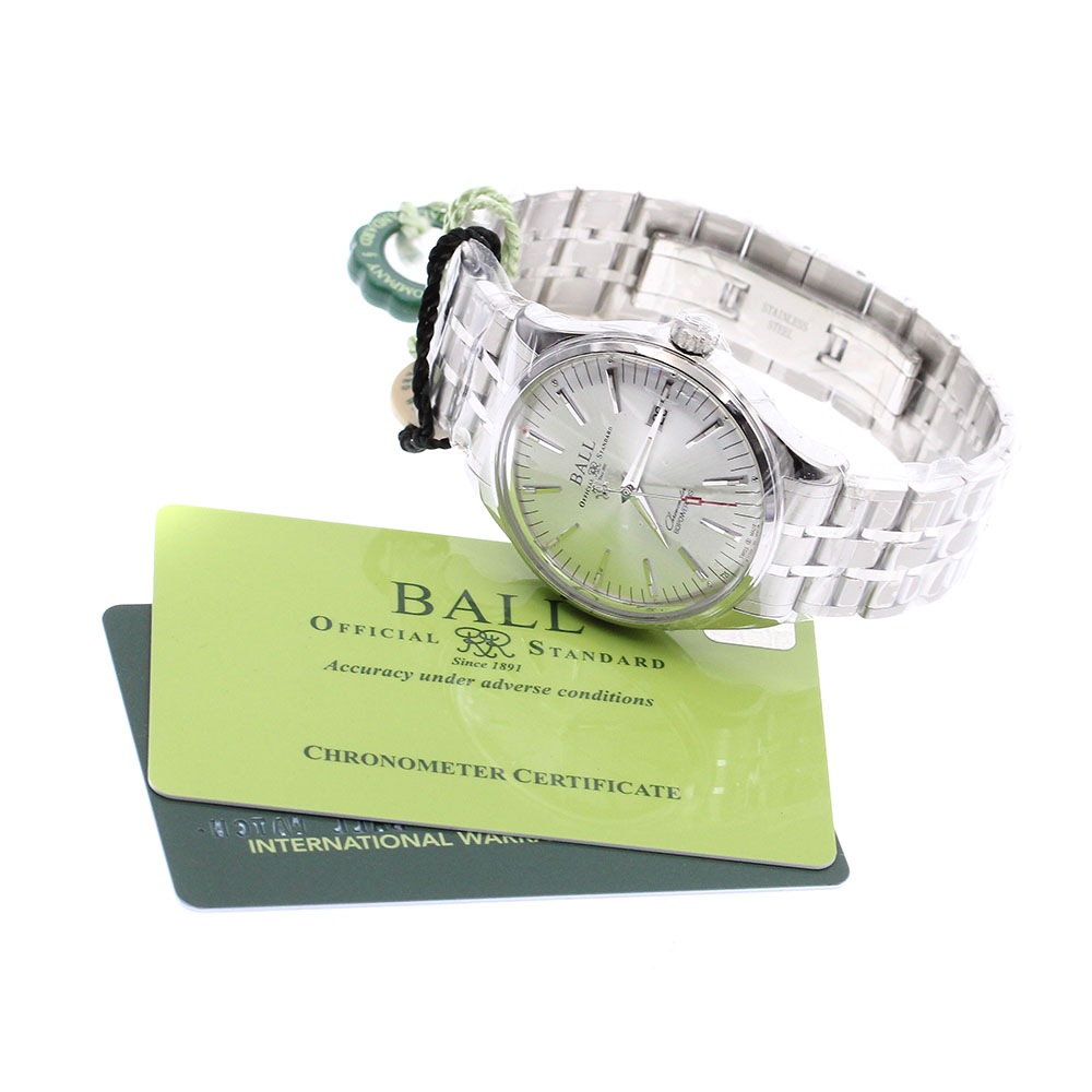 ボールウォッチ BALLWATCH NM3280D-S1CJ-SL トレインマスター マニファクチュール 80アワーズ 自動巻き メンズ 未使用品 保証書付き_899247【中古】