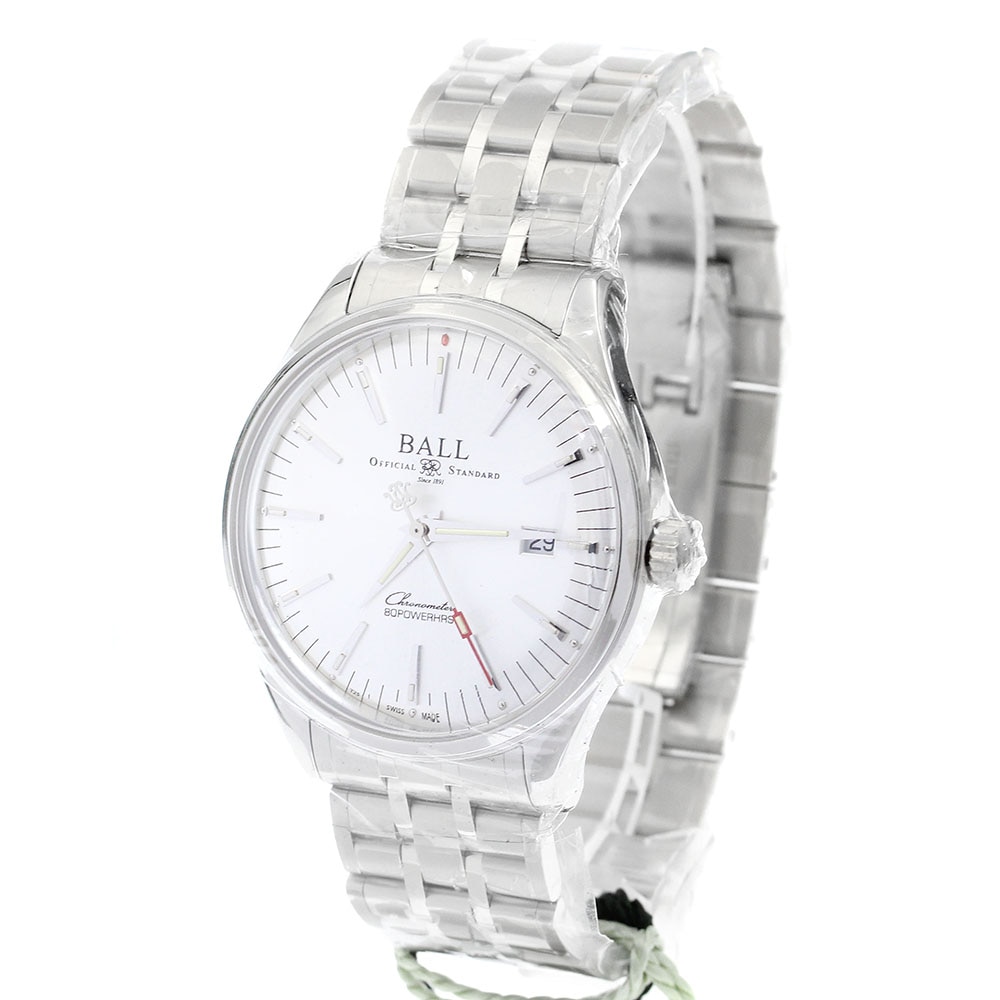 ボールウォッチ BALLWATCH NM3280D-S1CJ-SL トレインマスター マニファクチュール 80アワーズ 自動巻き メンズ 未使用品 保証書付き_899247【中古】