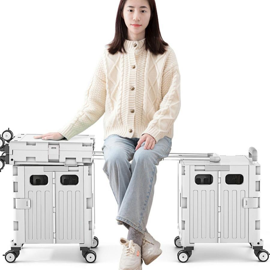 キャリーカート 折りたたみ 階段 ワゴン 台車 ショッピングカート 高齢者 容量40L アウトドア 大容量 耐荷重50kg キャスター付 フタ付 キャリーカート 折りたたみ 階段 ワゴン 台車 ショッピングカート 高齢者 容量40L アウトドア 大容量 耐荷重50kg キャスター付 フタ付