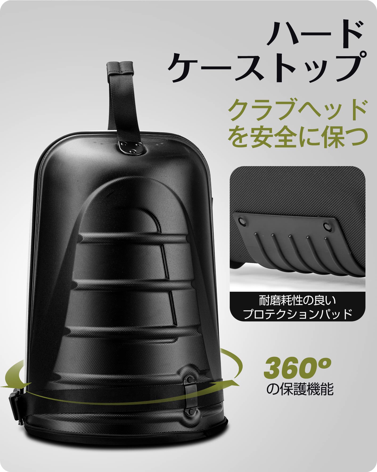 ゴルフバッグカバー 【キャスター付き・ハードシェル保護】 9.5型 / 48インチまで対応 OUTDOORMASTER 頑丈 軽量 ゴルフ トラベルカバー キャディーバッグ ゴルフバッグ カバー 軽量 wagered-affiliate.com