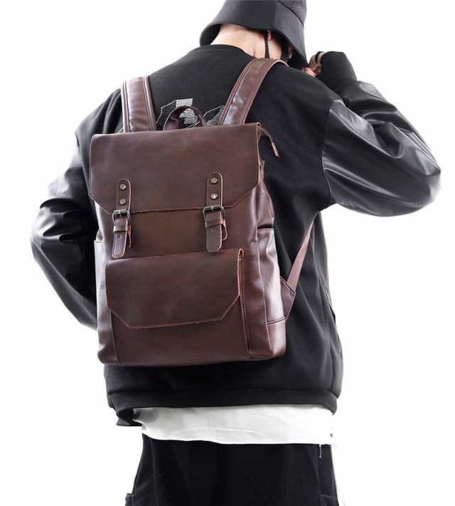 ビジネスバッグ リュック メンズバッグ ファッション 大人 男性 通販 人気 おすすめ プレゼント おしゃれ 出張 撥水 PU カ