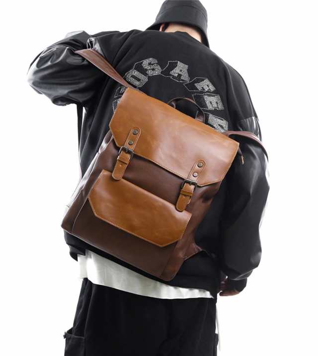 ビジネスバッグ リュック メンズバッグ ファッション 大人 男性 通販 人気 おすすめ プレゼント おしゃれ 出張 撥水 PU カ