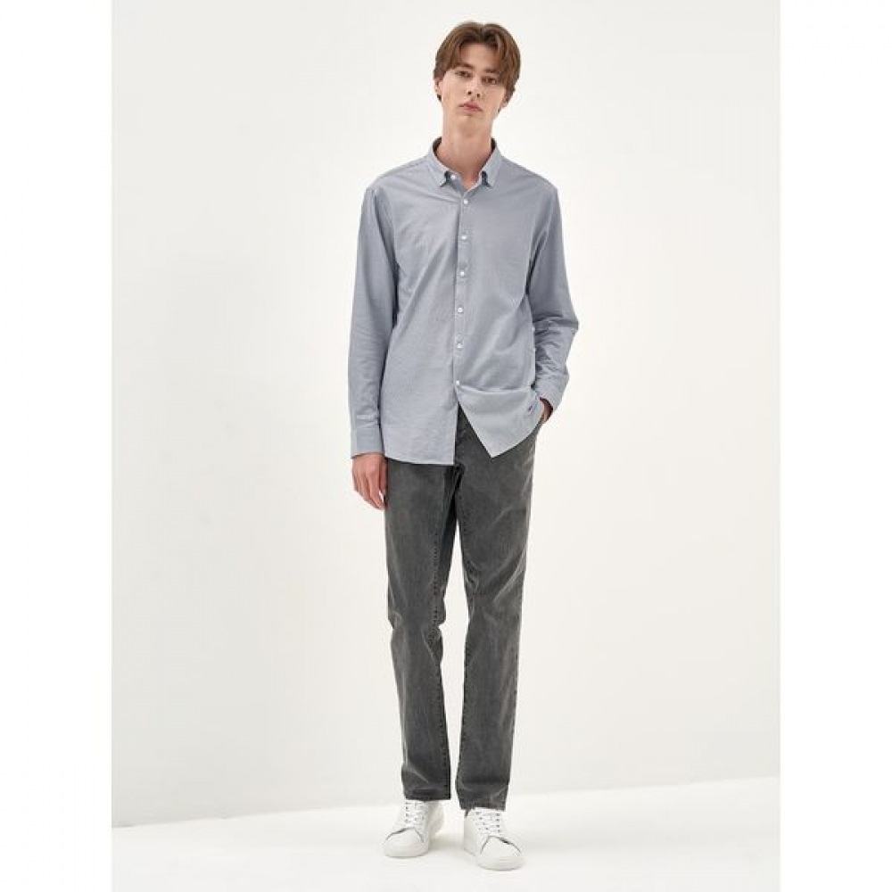 [ギャラクシーライフスタイル] アクティブストライプジャージーシャツグレー (GC4164M023)