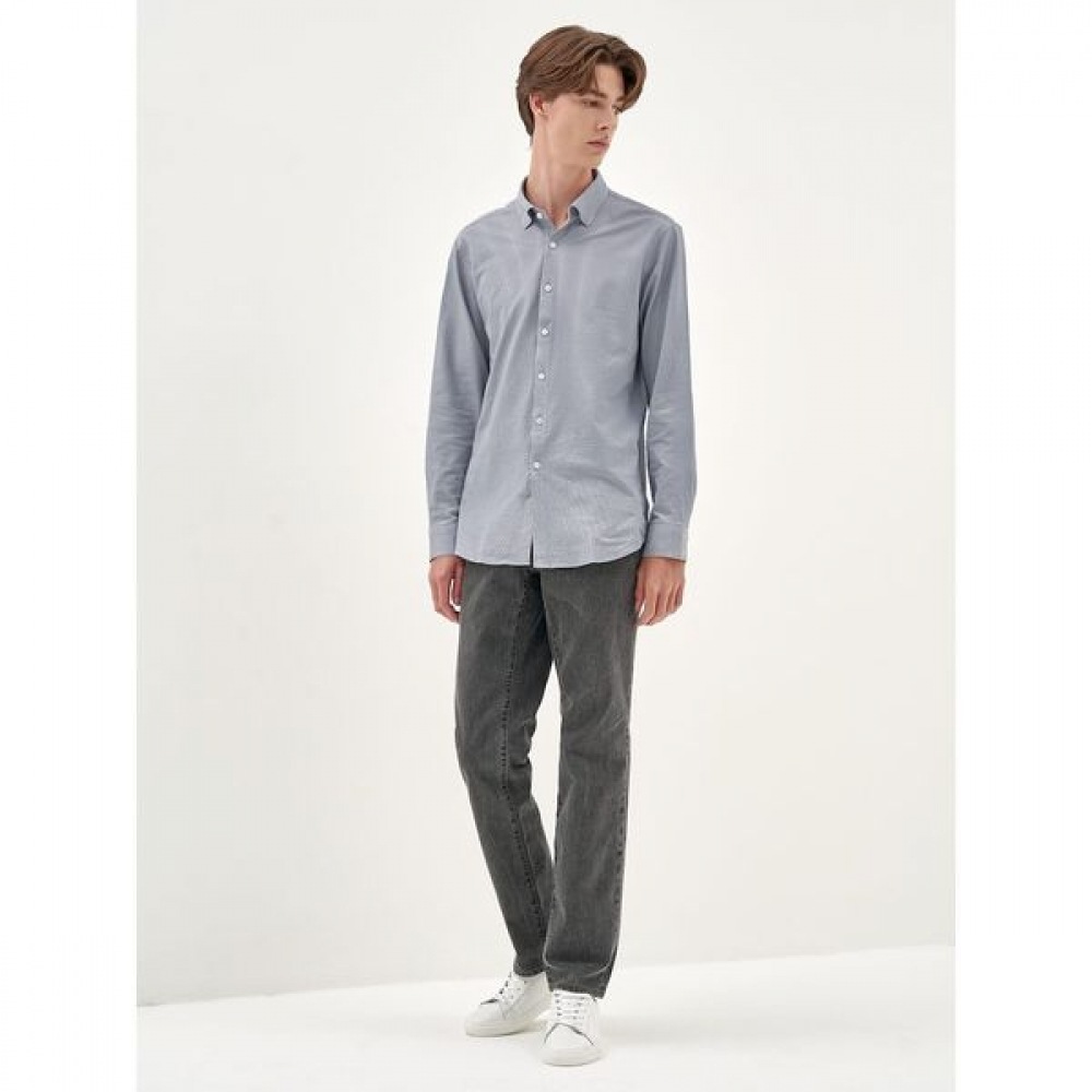 [ギャラクシーライフスタイル] アクティブストライプジャージーシャツグレー (GC4164M023)