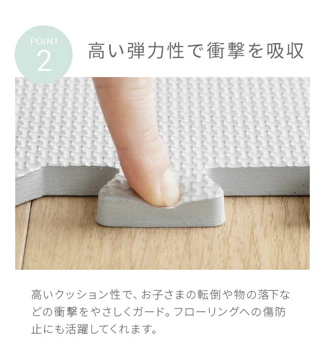 ジョイントマット マット 48枚 45cm 厚さ1cm カーペット ラグ 大判 ゼロホルム 抗菌 防臭 防音 床暖房対応 おしゃれ 洗える ベビー フロアマット 子供 ペット