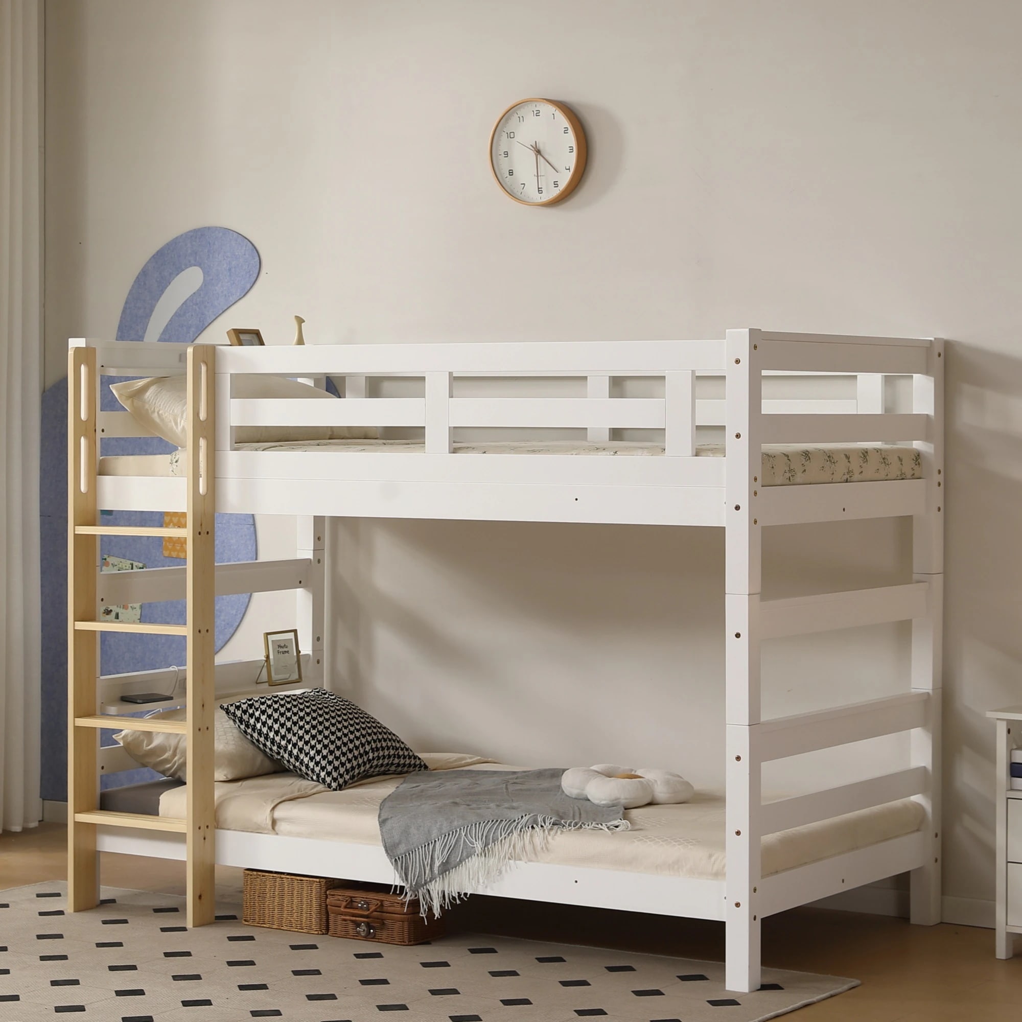 ロフトベッドベッド 木製 シングル 分割可能 省スペース システム