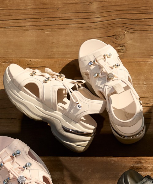 サンダル 「軽量」ドローコードサンダル レディース