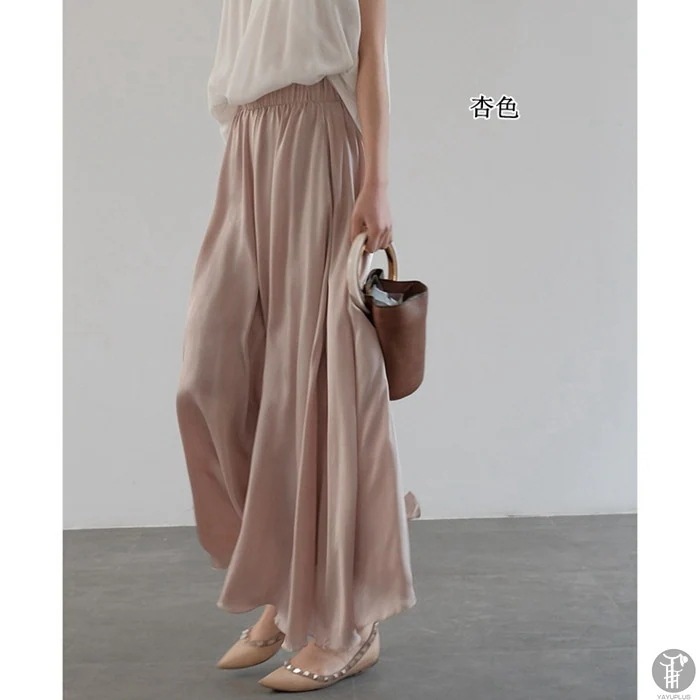 【1つ買うと1つ無料】ワイドパンツ ガウチョパンツ スカーチョ スカンツ 光沢感あり 体型カバー 美脚 揺れる シルク風 サテン 面 接触冷感 ボトムス 涼しい 【1つ買うと1つ無料】ワイドパンツ ガウチョパンツ スカーチョ スカンツ 光沢感あり 体型カバー 美脚 揺れる シルク風 サテン 面 接触冷感 ボトムス 涼しい