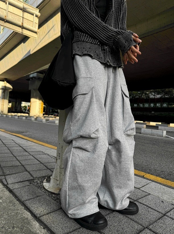 [COSYHARU公式]Cargo Pocket Wide Sweat Pants