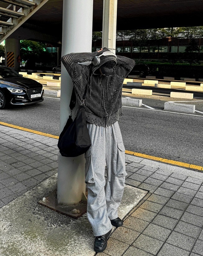 [COSYHARU公式]Cargo Pocket Wide Sweat Pants