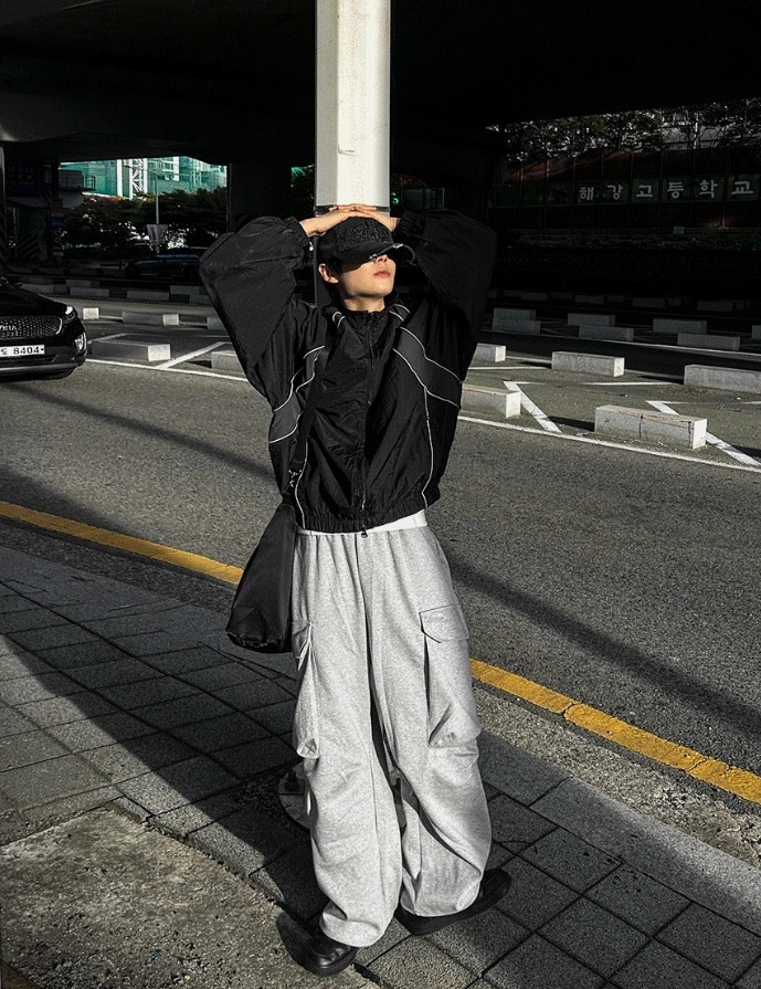 [COSYHARU公式]Cargo Pocket Wide Sweat Pants