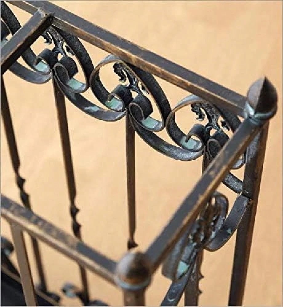 傘立て スリム おしゃれ アンティーク アイアン 薄型 コンパクト 長方形 洋風 ヨーロピアン クラシック レトロ アンブレラスタンド アイアン傘立て エレガントスリム