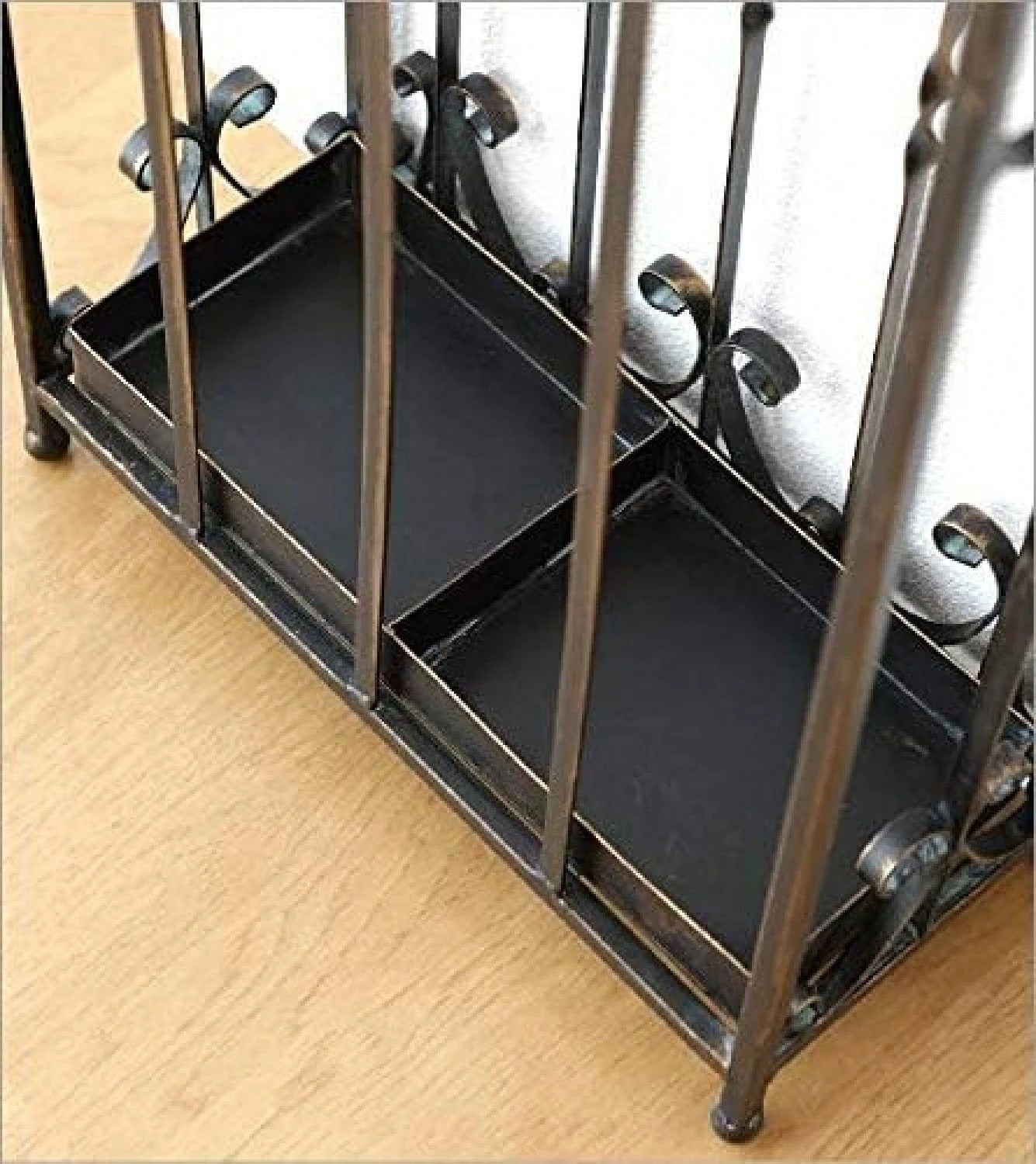 傘立て スリム おしゃれ アンティーク アイアン 薄型 コンパクト 長方形 洋風 ヨーロピアン クラシック レトロ アンブレラスタンド アイアン傘立て エレガントスリム