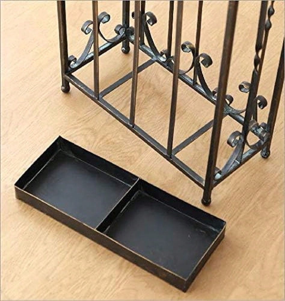 傘立て スリム おしゃれ アンティーク アイアン 薄型 コンパクト 長方形 洋風 ヨーロピアン クラシック レトロ アンブレラスタンド アイアン傘立て エレガントスリム