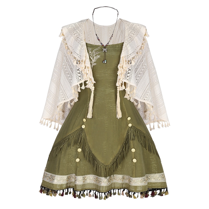 正規品お茶刺繍ワンピースストール新韓国優雅で白い日常 mulan778.net