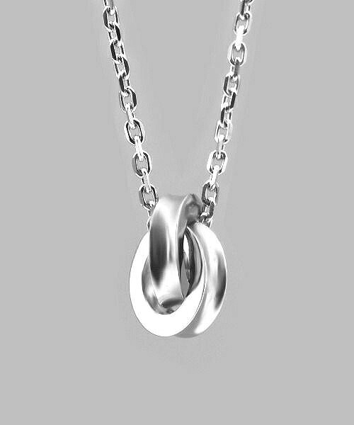 ネックレス メンズ リバースラウンドダブルリングネックレス サージカルステンレス316L LH-03NE0525 ステンレス アレルギーフリー 【ネコポス】 ネックレス メンズ リバースラウンドダブルリングネックレス サージカルステンレス316L LH-03NE0525 ステンレス アレルギーフリー 【ネコポス】