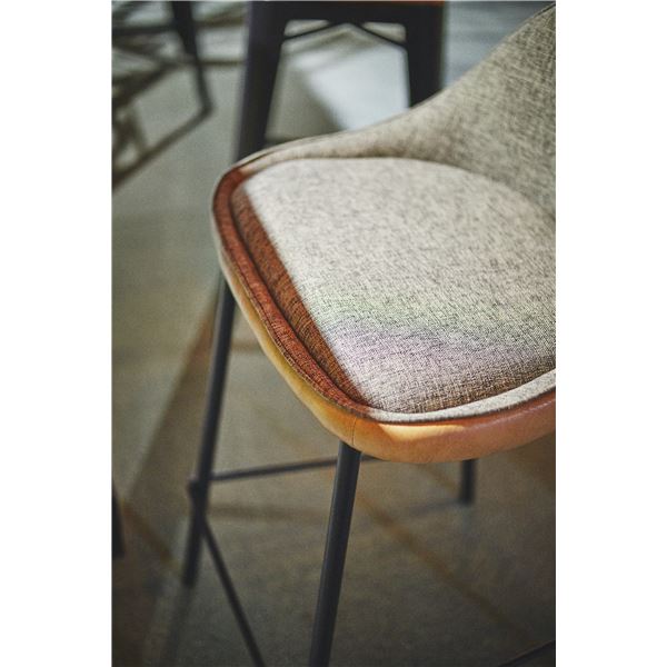 カウンターチェア/椅子 ベージュ 約W47xD47xH87xSH65cm 組立品