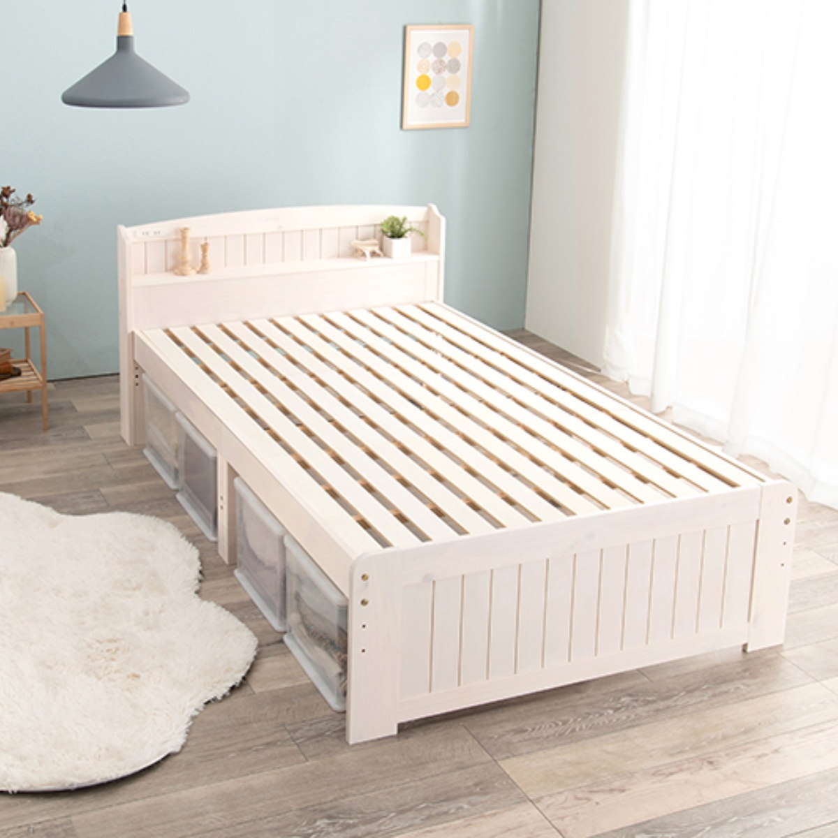 すのこベッド セミダブル 高さ調節 3段階 すのこ ベット 天然木 ベッド 木製 フレーム 棚 宮付き 収納 ベット下収納 コンセント付き 敷布団 頑丈 シンプル ナチュラル すのこベッド セミダブル 高さ調節 3段階 すのこ ベット 天然木 ベッド 木製 フレーム 棚 宮付き 収納 ベット下収納 コンセント付き 敷布団 頑丈 シンプル ナチュラル