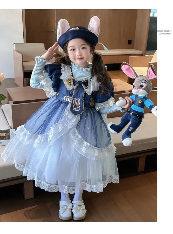 ワンピース ディズニー ズートピア ジュディホップス風 ワンピース 子供 余興 ハロウィン仮装 ズート Judy Hopps風 警察服 コスプレ衣装 ウサギの警官服 コスチューム 変身 仮装 ワンピース ディズニー ズートピア ジュディホップス風 ワンピース 子供 余興 ハロウィン仮装 ズート Judy Hopps風 警察服 コスプレ衣装 ウサギの警官服 コスチューム 変身 仮装