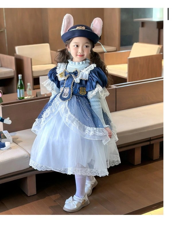 ワンピース ディズニー ズートピア ジュディホップス風 ワンピース 子供 余興 ハロウィン仮装 ズート Judy Hopps風 警察服 コスプレ衣装 ウサギの警官服 コスチューム 変身 仮装 ワンピース ディズニー ズートピア ジュディホップス風 ワンピース 子供 余興 ハロウィン仮装 ズート Judy Hopps風 警察服 コスプレ衣装 ウサギの警官服 コスチューム 変身 仮装