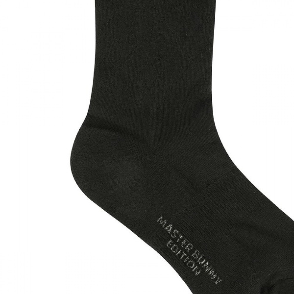 (Master Bunny) レディースノンスリップワッフルティッシュリボンミッドカーフソックス