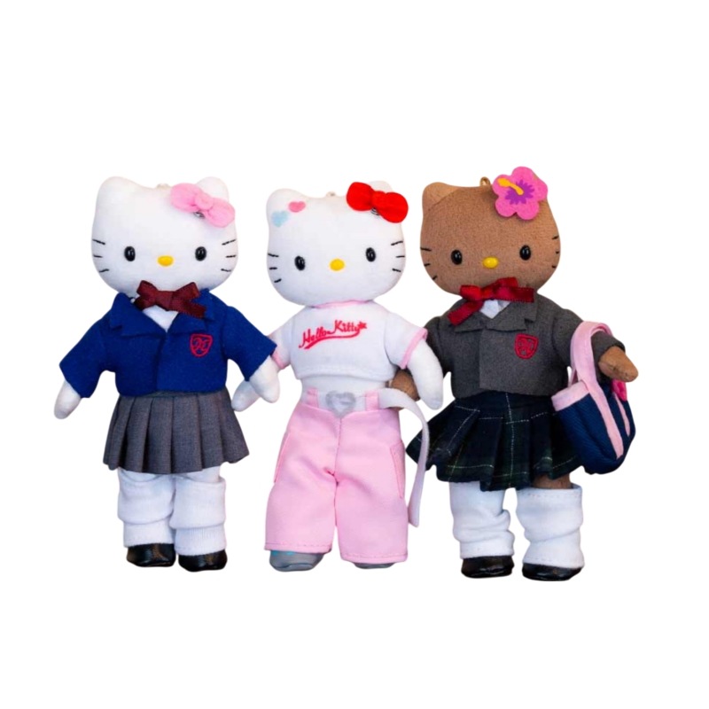 3種類　ドレスアップ キティ　50周年 Y2K 日焼け制服キティKファッション サンリオ ドレスアップ 日焼けキティ 制服 50周年 Y2K ギャル 韓国