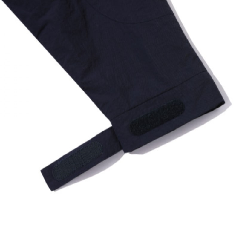 CPGN ハイネックフード付きウィンドブレーカーネイビー