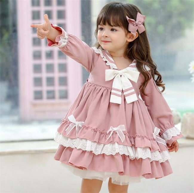 3色入荷 ドレス 子供ドレス 長袖　袖あり キッズドレスピアノフォーマルワンピースキッズ服 子供服 ショート丈 女の子 ワンピース 子ども七五三演出舞台結婚式卒業園入園式 80-130CMパーテ