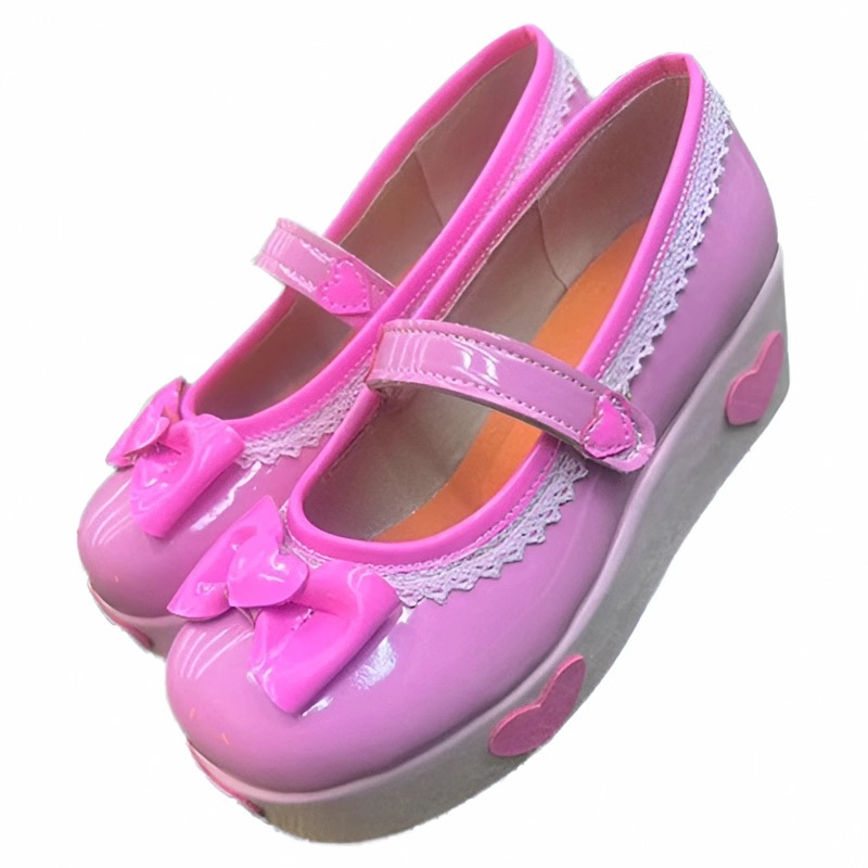 Ye Luoli 靴 プリンセスシューズ 厚底シングルシューズ ロリータ 婦人靴 写真 漫画シューズ コミックショー パフォーマンスシューズ