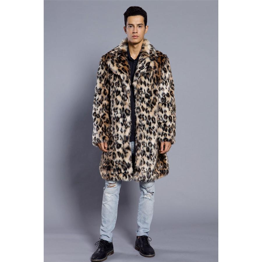 ファーコート メンズ 毛皮コート ロング丈 ヒョウ柄 ミンク フェイクファー 大きいサイズ お洒落 ゆったり 暖かい 防風 防寒 保温 冬服 新作 ファーコート メンズ 毛皮コート ロング丈 ヒョウ柄 ミンク フェイクファー 大きいサイズ お洒落 ゆったり 暖かい 防風 防寒 保温 冬服 新作