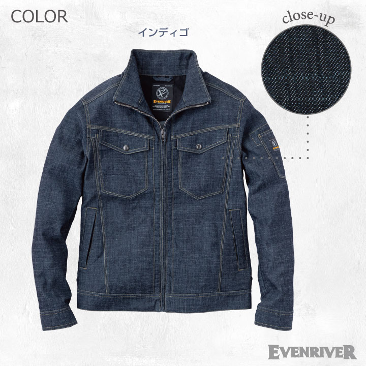 作業ジャンパー イーブンリバー ブルゾン 春夏 ENRIVER 作業服 作業着 カジュアルユニフォーム ジャケット 長袖 /er-sr6007