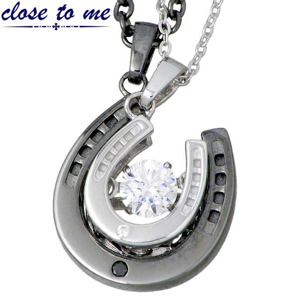 クロストゥーミー close to me ホースシュー シルバー ネックレス ダイヤモンド 馬蹄