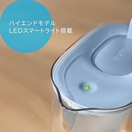 浄水器 ポット型 ろ過水容量:1.26L(全容量:2.4L) カートリッジ 3個 浄水器 ポット型 ろ過水容量:1.26L(全容量:2.4L) カートリッジ 3個