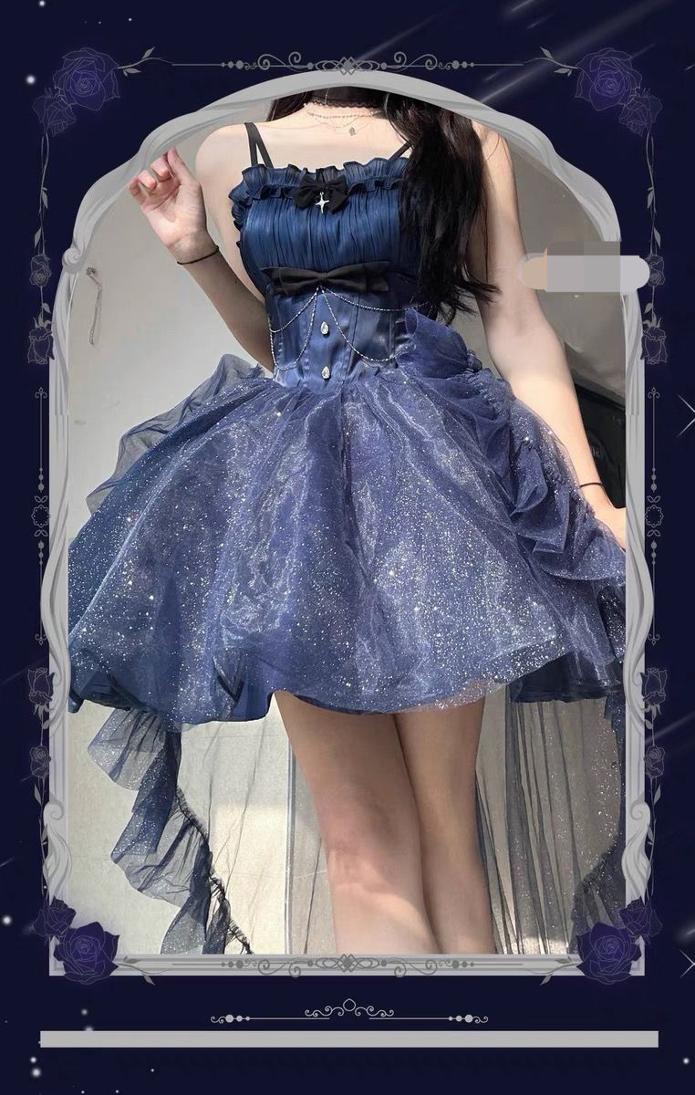ポラリスライトドレス一式セット 星空キラキラプリンセスドレスドレス ロリータドレス ポラリスライトドレス一式セット 星空キラキラプリンセスドレスドレス ロリータドレス
