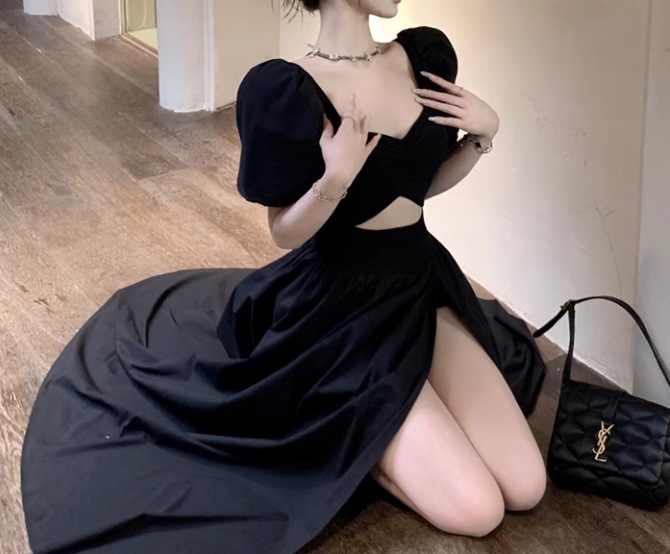 レディース ドレス ロング マキシ イレギュラー アシンメトリー 左右非対称 半袖 パフスリーブ スクエアネック スリム 細身 ウエストマーク スリット プルオーバー 可愛い きれいめ シンプル レディース ドレス ロング マキシ イレギュラー アシンメトリー 左右非対称 半袖 パフスリーブ スクエアネック スリム 細身 ウエストマーク スリット プルオーバー 可愛い きれいめ シンプル