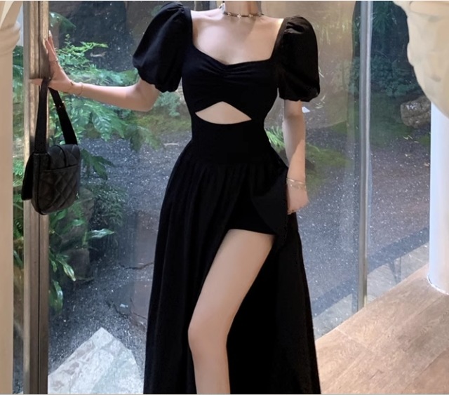 レディース ドレス ロング マキシ イレギュラー アシンメトリー 左右非対称 半袖 パフスリーブ スクエアネック スリム 細身 ウエストマーク スリット プルオーバー 可愛い きれいめ シンプル レディース ドレス ロング マキシ イレギュラー アシンメトリー 左右非対称 半袖 パフスリーブ スクエアネック スリム 細身 ウエストマーク スリット プルオーバー 可愛い きれいめ シンプル