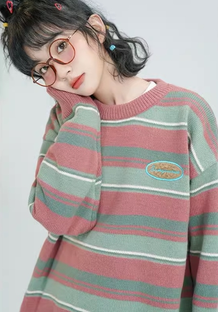 レディース トップス ニット セーター 長袖 クルーネック オーバーサイズ ポリエステル かわいい シンプル カジュアル おしゃれ こなれ感 ラフ メンズライク ボーイッシュ ガーリー ルーズ 個性的 レディース トップス ニット セーター 長袖 クルーネック オーバーサイズ ポリエステル かわいい シンプル カジュアル おしゃれ こなれ感 ラフ メンズライク ボーイッシュ ガーリー ルーズ 個性的