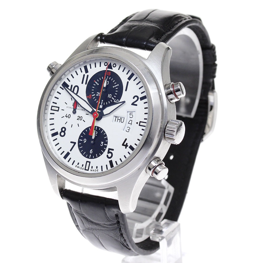 IWC IWC SCHAFFHAUSEN IW371803 パイロットウォッチ ダブルクロノグラフ 2008DFBカップ限定 自動巻き メンズ _826669【中古】 IWC IWC SCHAFFHAUSEN IW371803 パイロットウォッチ ダブルクロノグラフ 2008DFBカップ限定 自動巻き メンズ _826669【中古】
