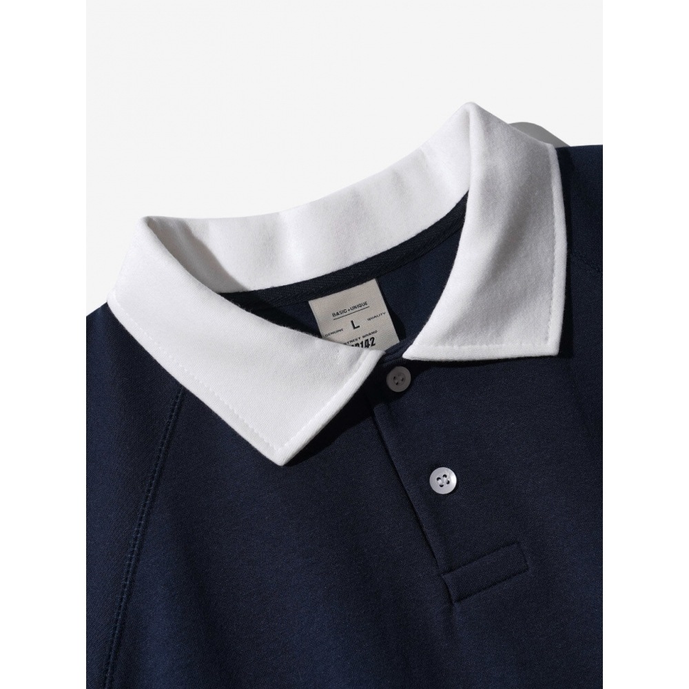 FPダブルコットンツートンカラー半袖TシャツネイビーSJST1412 FPダブルコットンツートンカラー半袖TシャツネイビーSJST1412