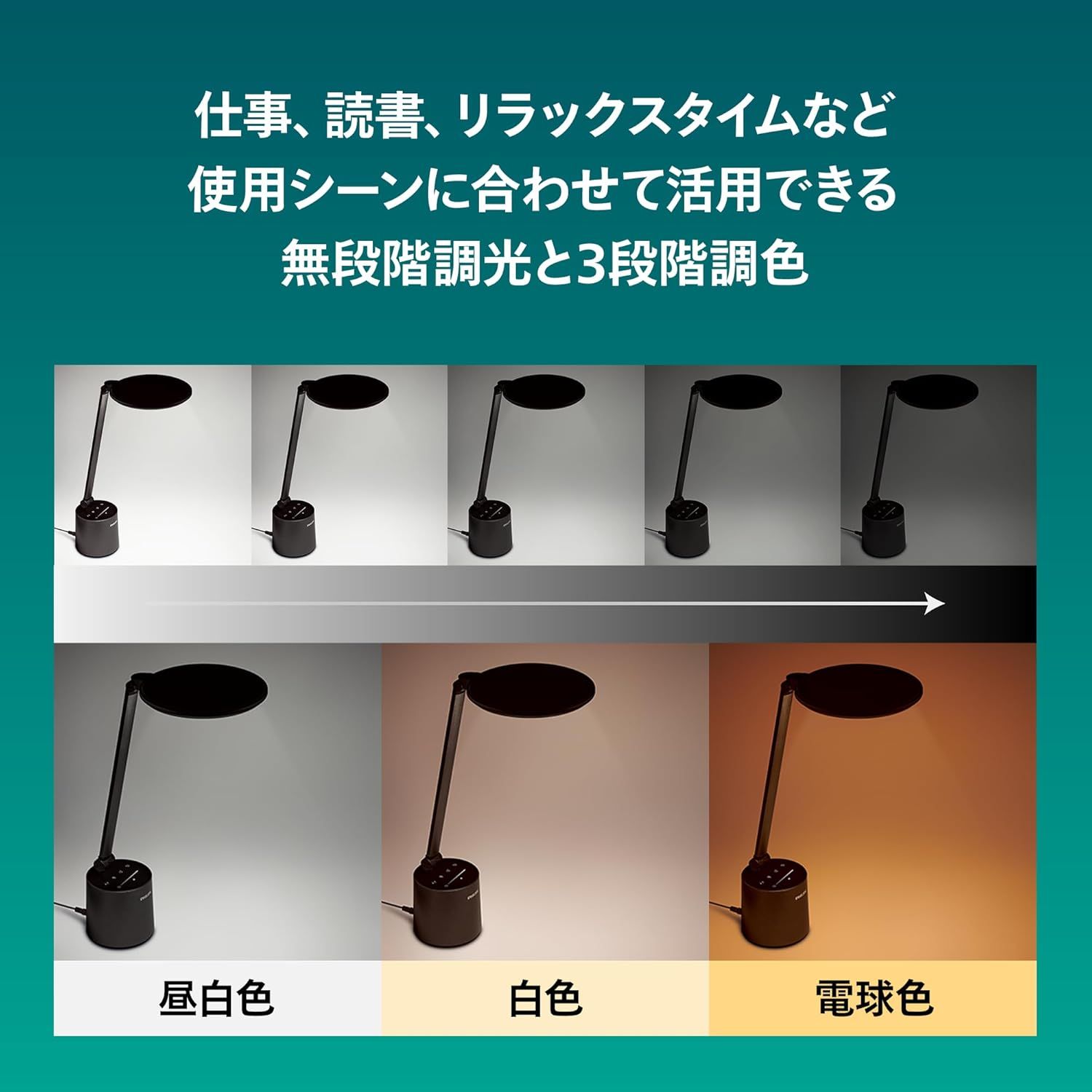 デスクライト 省スペースモデル - スタンドライト コンセント付き 無段階調光 目に優しい 明るい 650lm 3段階調色 高演色 Ra90 【タイマー機能 自動消灯】 オフィス デスク 学習 読書 デスクライト 省スペースモデル - スタンドライト コンセント付き 無段階調光 目に優しい 明るい 650lm 3段階調色 高演色 Ra90 【タイマー機能 自動消灯】 オフィス デスク 学習 読書