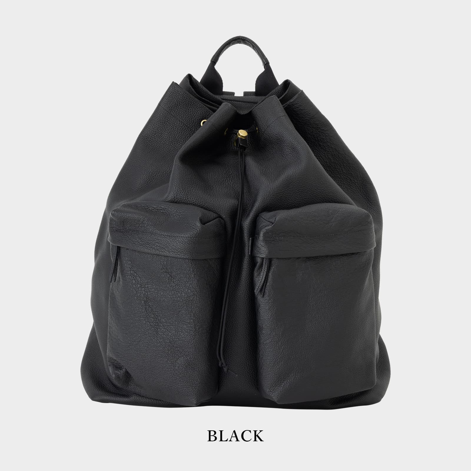 正規品 バッグ バックパック リュック SHRINK STRING DAY PACK シュリンク ドロー ストリング デイパック メンズ レディース A4 本革 レザー 革 13インチ PC 巾着 黒 正規品 バッグ バックパック リュック SHRINK STRING DAY PACK シュリンク ドロー ストリング デイパック メンズ レディース A4 本革 レザー 革 13インチ PC 巾着 黒