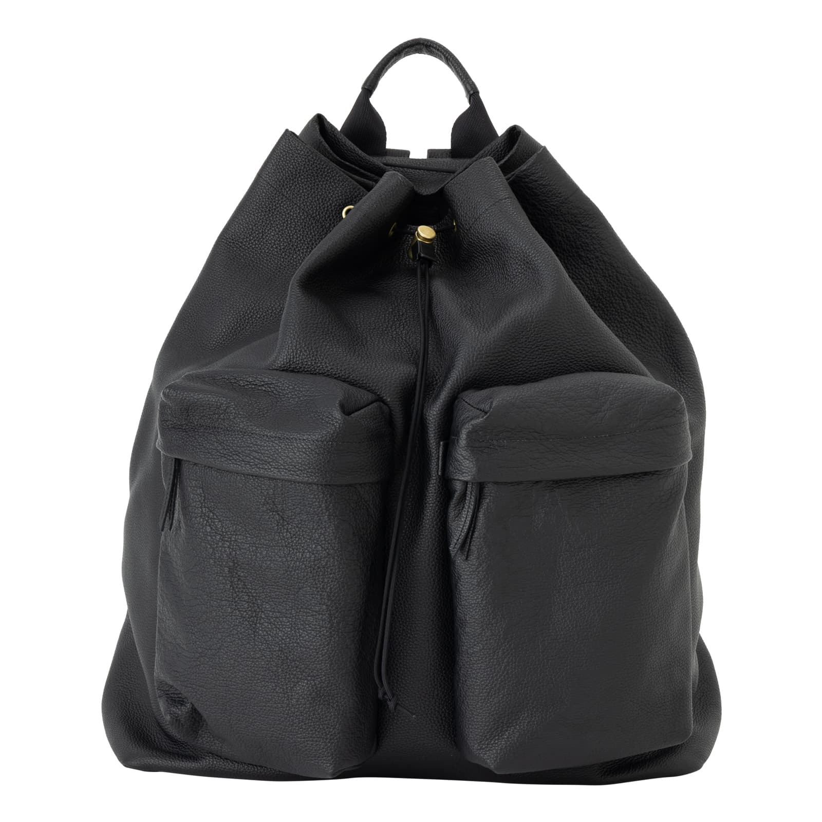 正規品 バッグ バックパック リュック SHRINK STRING DAY PACK シュリンク ドロー ストリング デイパック メンズ レディース A4 本革 レザー 革 13インチ PC 巾着 黒 正規品 バッグ バックパック リュック SHRINK STRING DAY PACK シュリンク ドロー ストリング デイパック メンズ レディース A4 本革 レザー 革 13インチ PC 巾着 黒