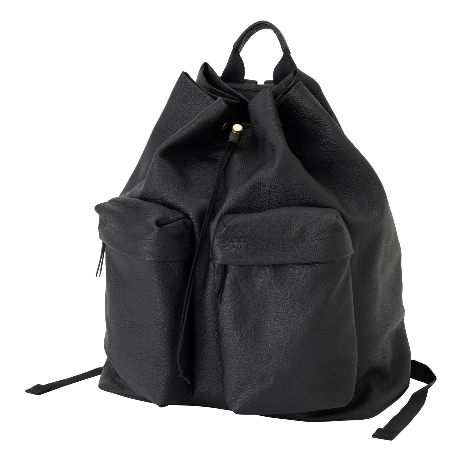 正規品 バッグ バックパック リュック SHRINK STRING DAY PACK シュリンク ドロー ストリング デイパック メンズ レディース A4 本革 レザー 革 13インチ PC 巾着 黒 正規品 バッグ バックパック リュック SHRINK STRING DAY PACK シュリンク ドロー ストリング デイパック メンズ レディース A4 本革 レザー 革 13インチ PC 巾着 黒