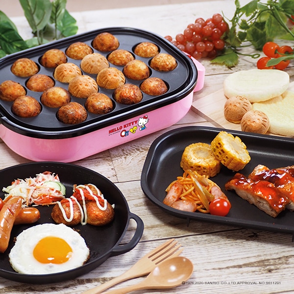 Qoo10] ハローキティ ホットプレート たこ焼きプ