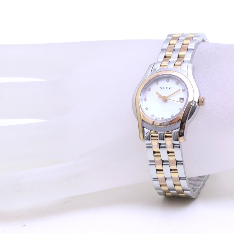 GUCCIGクラス 11Pダイヤモンド YA055535 5500L【電池交換済