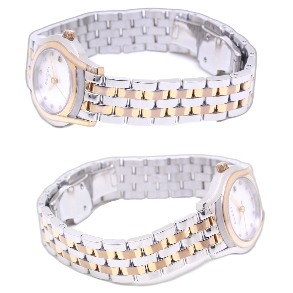 GUCCIGクラス 11Pダイヤモンド YA055535 5500L【電池交換済