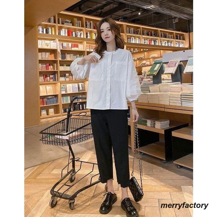 レディースファッション アップ スーツ フォーマル シャツ ト パフブ ド 七分袖 アン丈 パンツ スーツ 春 秋 かっこいい 長袖