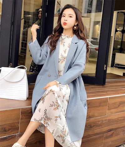 この季節に大活躍✨大人の魅力 韓国ファッション 中・長セクション ウールコート この季節に大活躍✨大人の魅力 韓国ファッション 中・長セクション ウールコート