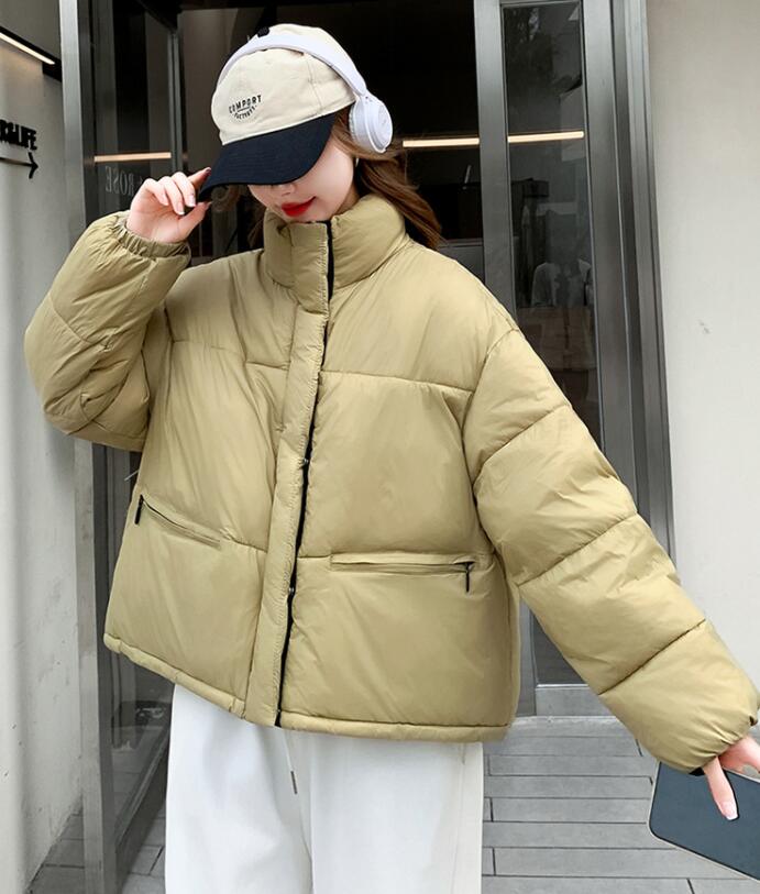 ダウン コート レディース キレイめ お洒落 20代 30代 40代 中綿 ショート丈 フードなし 韓国風 冬 防寒 あったか ジャケット ゆったり 厚手 新作 4色 通勤 お出かけ アウタ