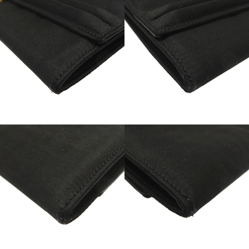 美品 クックテイル ヴィンテージ ショルダーバッグ サテン/サテン ブラック M刻印 0034【中古】 ユニセックス 美品 クックテイル ヴィンテージ ショルダーバッグ サテン/サテン ブラック M刻印 0034【中古】 ユニセックス